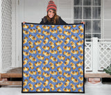 Guinea Pig Pattern Print Design 02 Premium Quilt