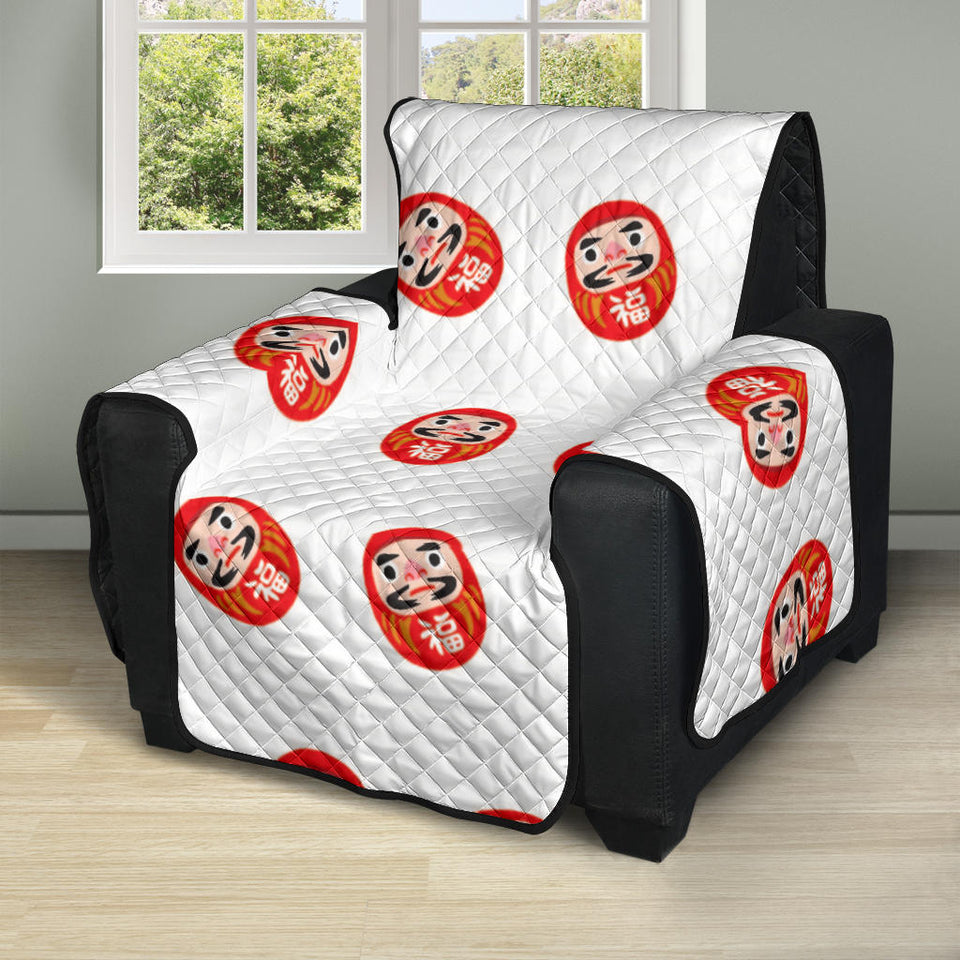 Daruma japanese wooden doll pattern Recliner Cover Protector