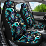 Dragon Sea Wave Pattern Universal Fit Car Seat Covers
