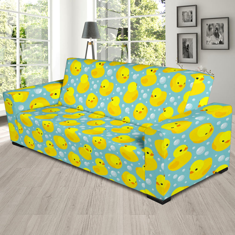 Duck Toy Pattern Print Design 03 Sofa Slipcover