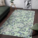 Hand Drawn Blueberry Pattern Area Rug