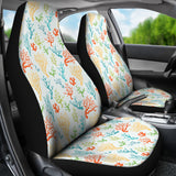 Coral Reef Pattern Print Design 02 Universal Fit Car Seat Covers