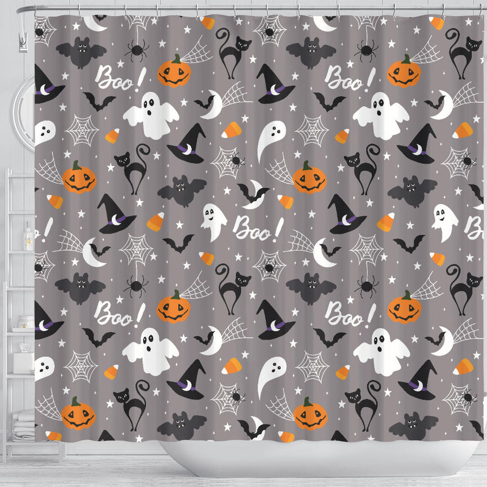 Halloween Design Pattern Shower Curtain Fulfilled In US