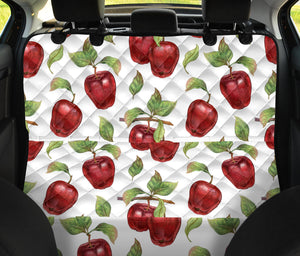 Red Apples Pattern Dog Car Seat Covers