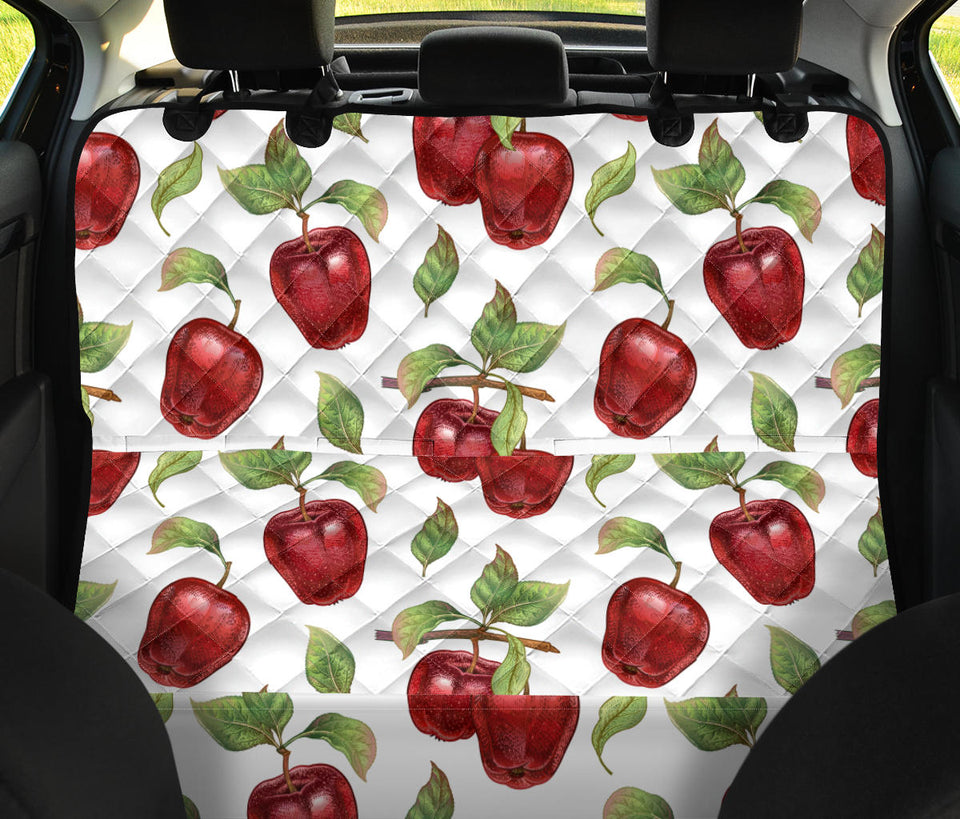 Red Apples Pattern Dog Car Seat Covers