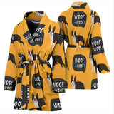 Boston Terrier Design Pattern Women'S Bathrobe