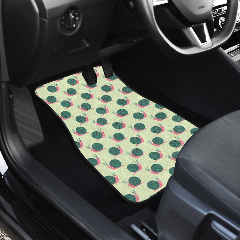 Snail Pattern Print Design 04 Front Car Mats