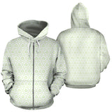 Cucumber Pattern Background Zip Up Hoodie