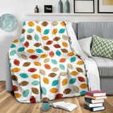 Colorful American Football Ball Pattern Premium Blanket
