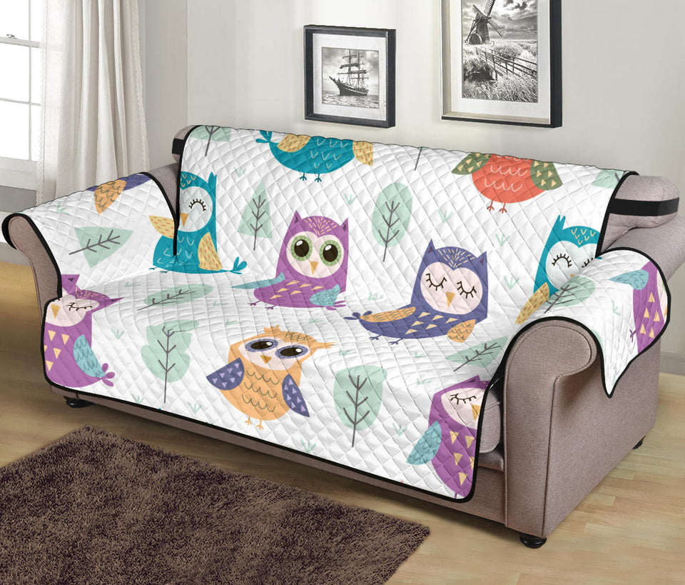 Cute owl pattern Sofa Cover Protector