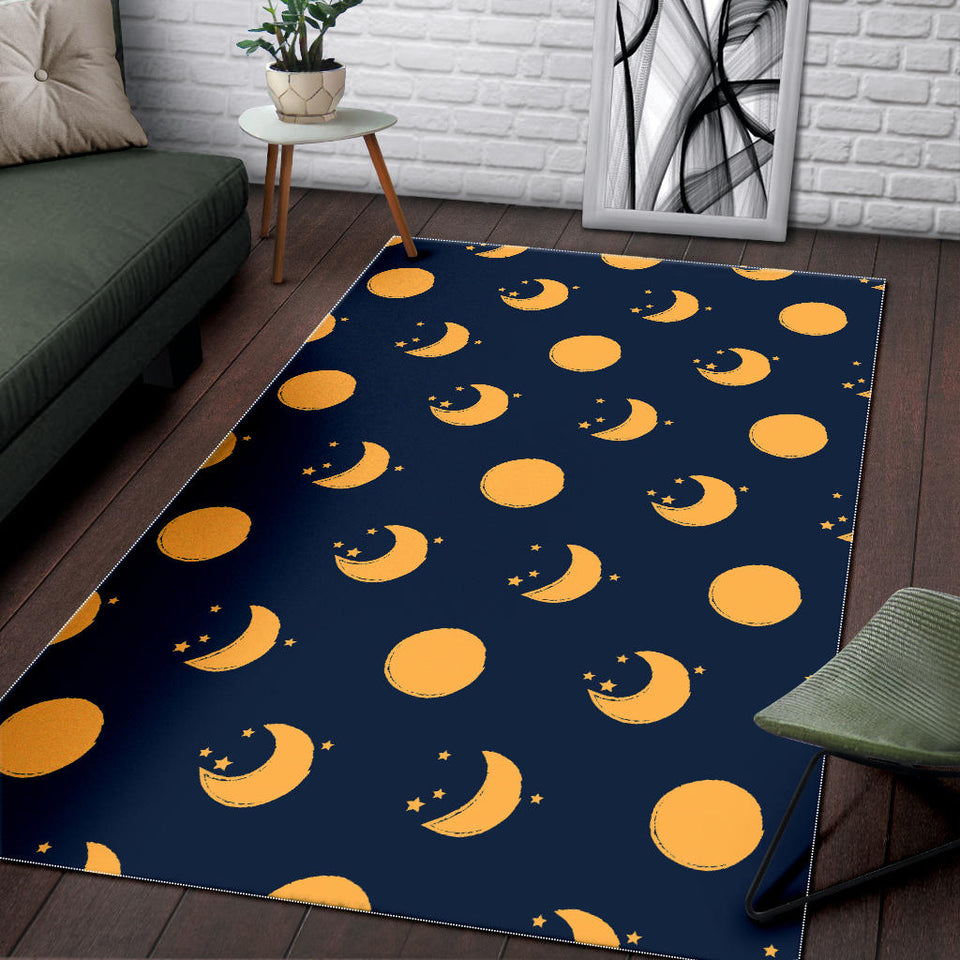 Moon Star Pattern Area Rug