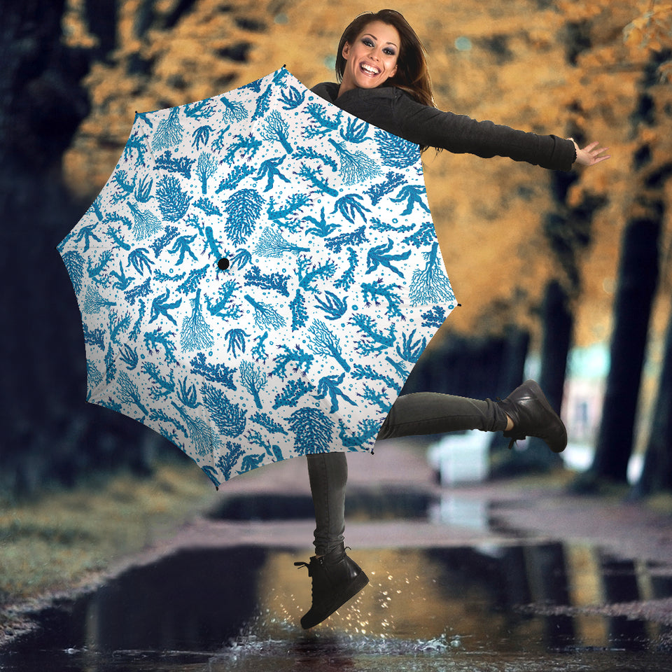 Coral Reef Pattern Print Design 01 Umbrella
