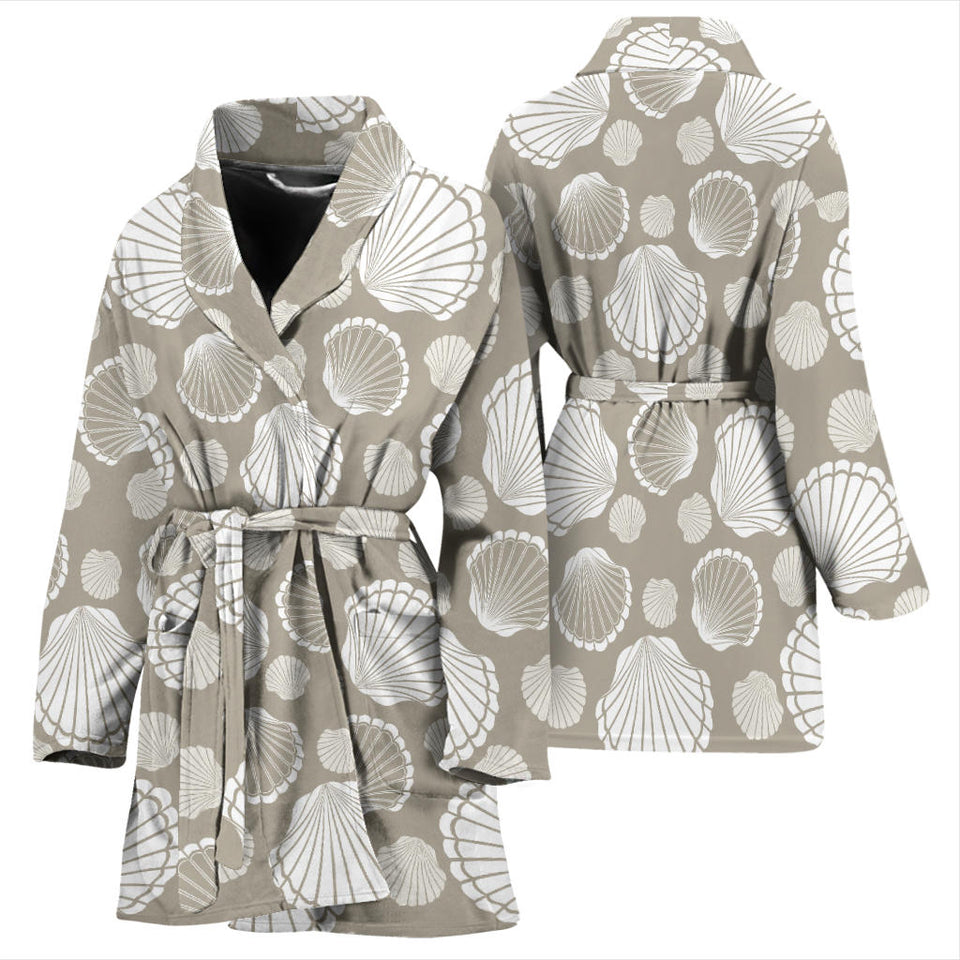 Scallop Shell Pattern Women'S Bathrobe