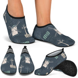 Windmill Tree Pattern Aqua Shoes