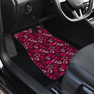 Lips Pattern Print Design 03 Front Car Mats