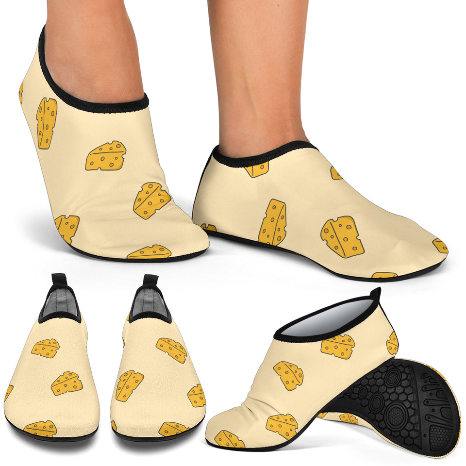 Cheese Pattern Aqua Shoes