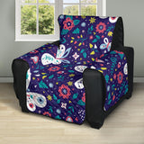 Colorful butterfly flower pattern.eps Recliner Cover Protector