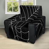 Spider Spider web pattern Black background white cobweb Recliner Cover Protector
