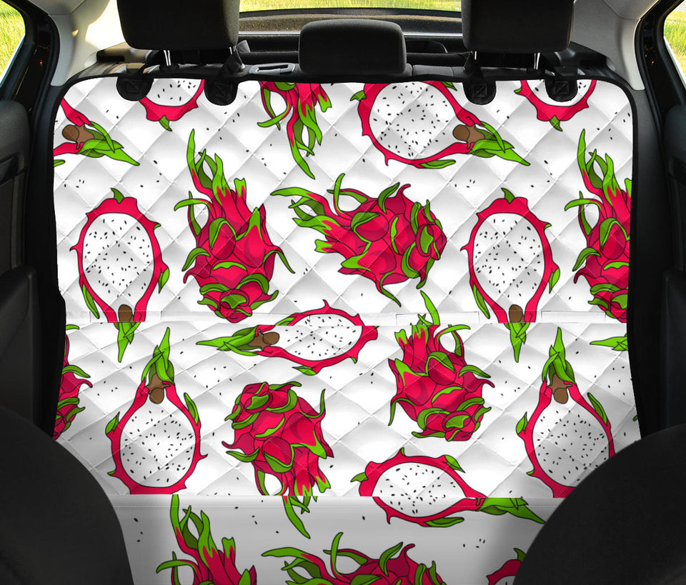 Dragon Fruits White Background Dog Car Seat Covers
