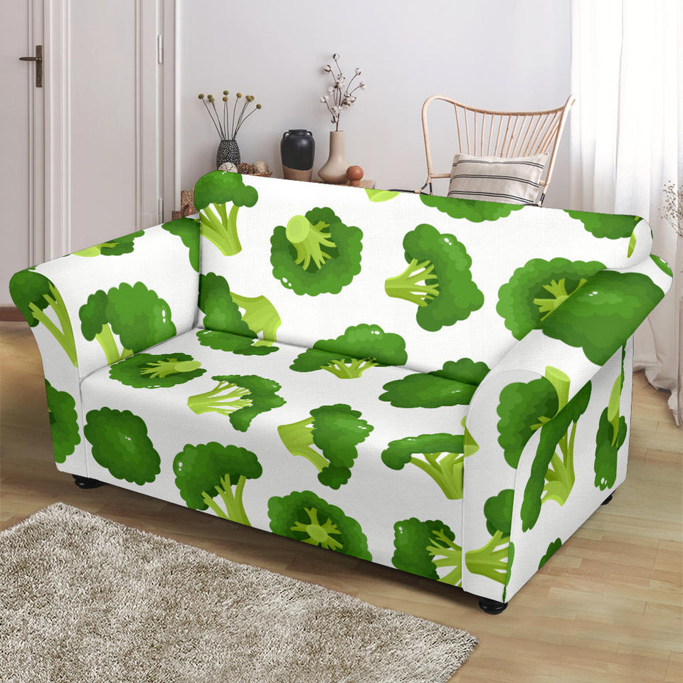 Cute Broccoli Pattern Loveseat Couch Slipcover