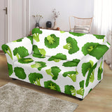 Cute Broccoli Pattern Loveseat Couch Slipcover