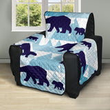 polar bear winter snow pattern Recliner Cover Protector