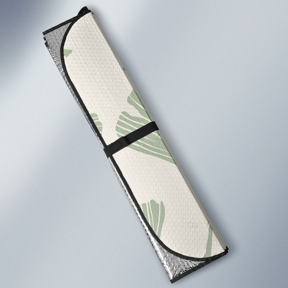 Ginkgo Leaves Pattern Car Sun Shade