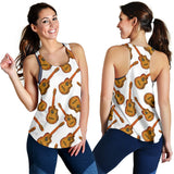 Paint Guitar Pattern Women Racerback Tank Top
