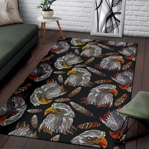 Eagle Pattern Print Design 05 Area Rug