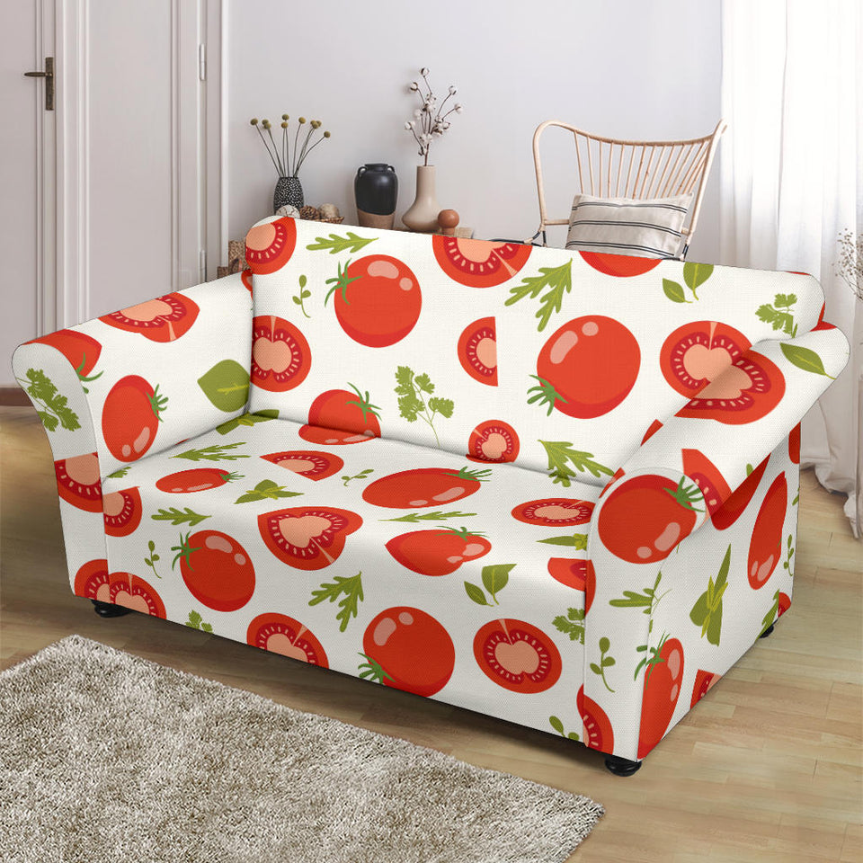 Tomato Pattern Loveseat Couch Slipcover