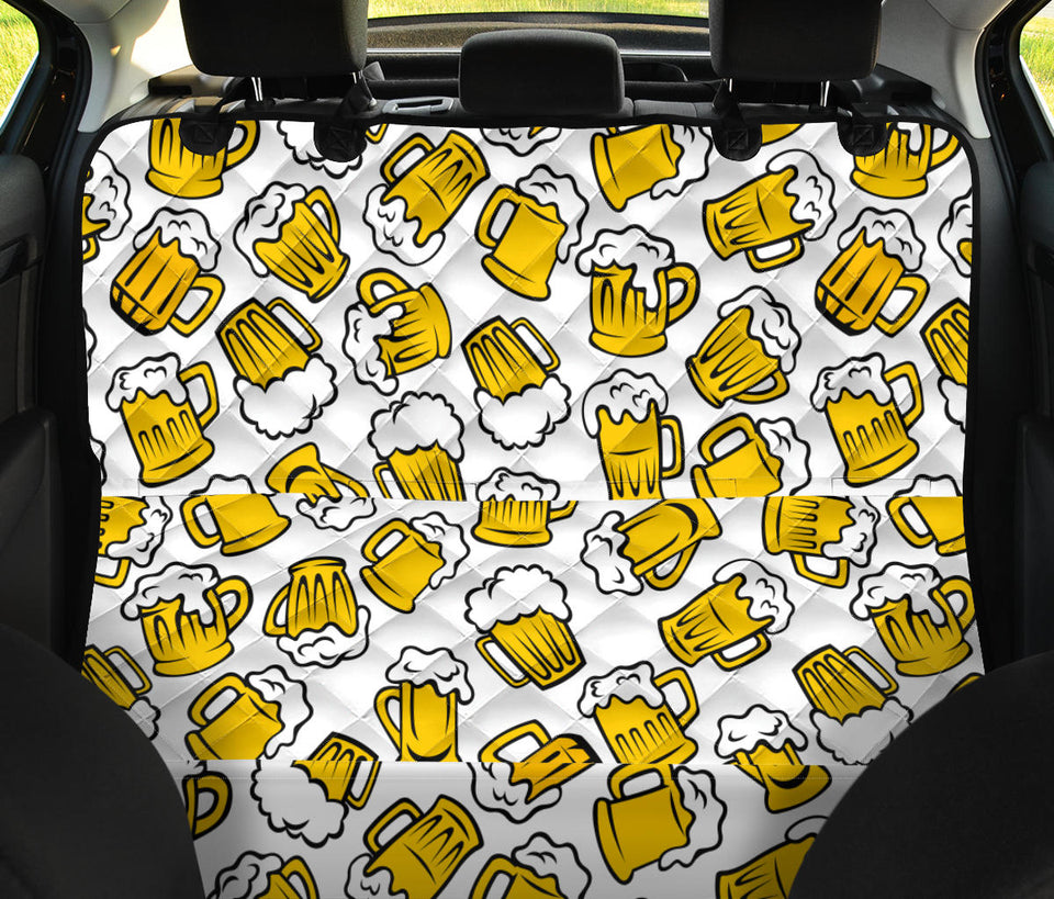 Beer Design Pattern Dog Car Seat Covers