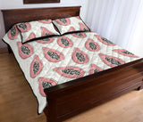 papaya pattern Quilt Bed Set