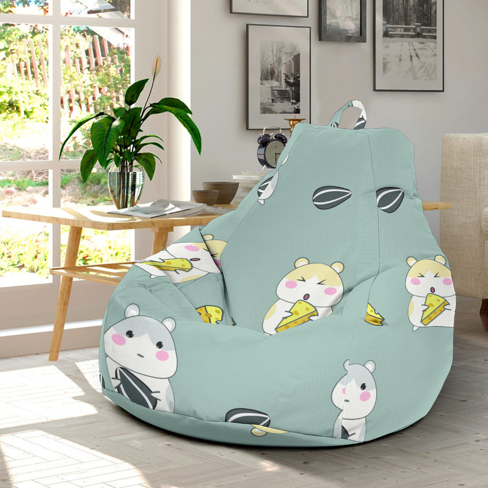 Cute Hamster Cheese Pattern Bean Bag Cover