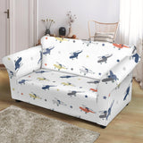 Cute Helicopter Star Pattern Loveseat Couch Slipcover