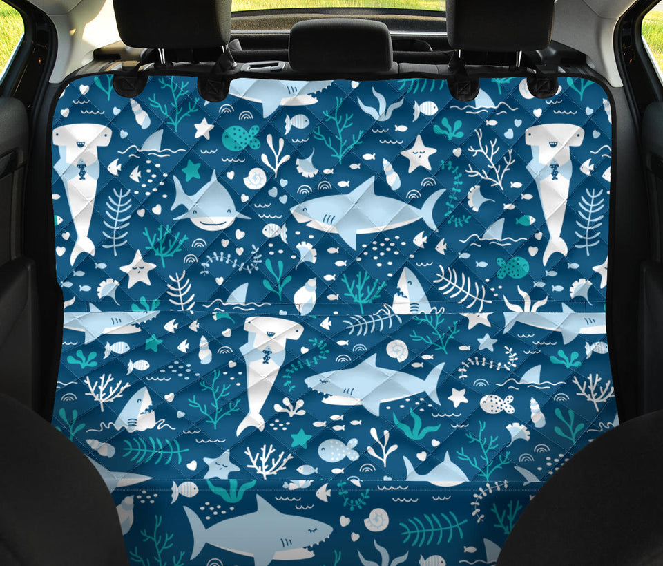 Cute Shark Pattern Dog Car Seat Covers