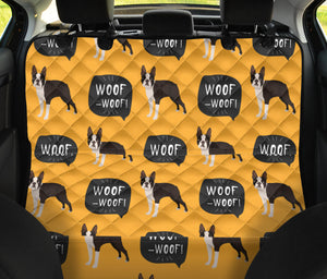 Boston Terrier Design Pattern Dog Car Seat Covers