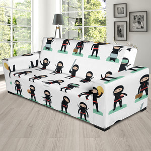 Cute Ninja Katana Sword Pattern Sofa Slipcover
