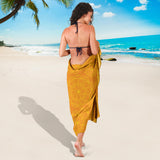 Orange Traditional Indian Element Pattern Sarong