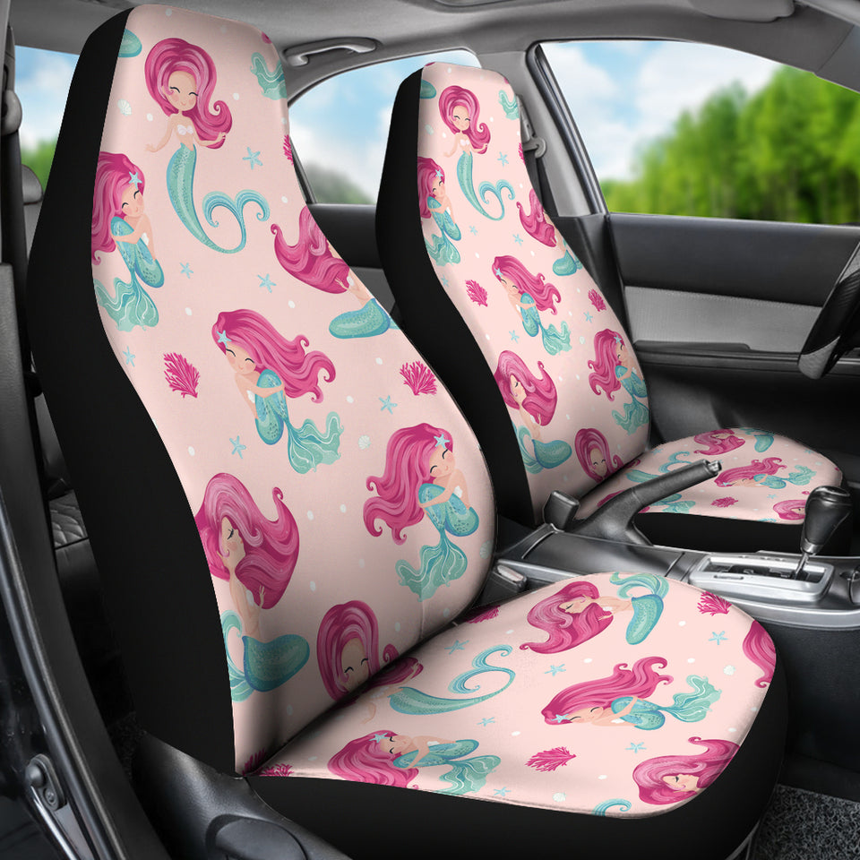 Cute Little Mermaid Pattern Universal Fit Car Seat Covers