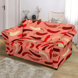 Beautiful Chili Peppers Pattern Loveseat Couch Slipcover