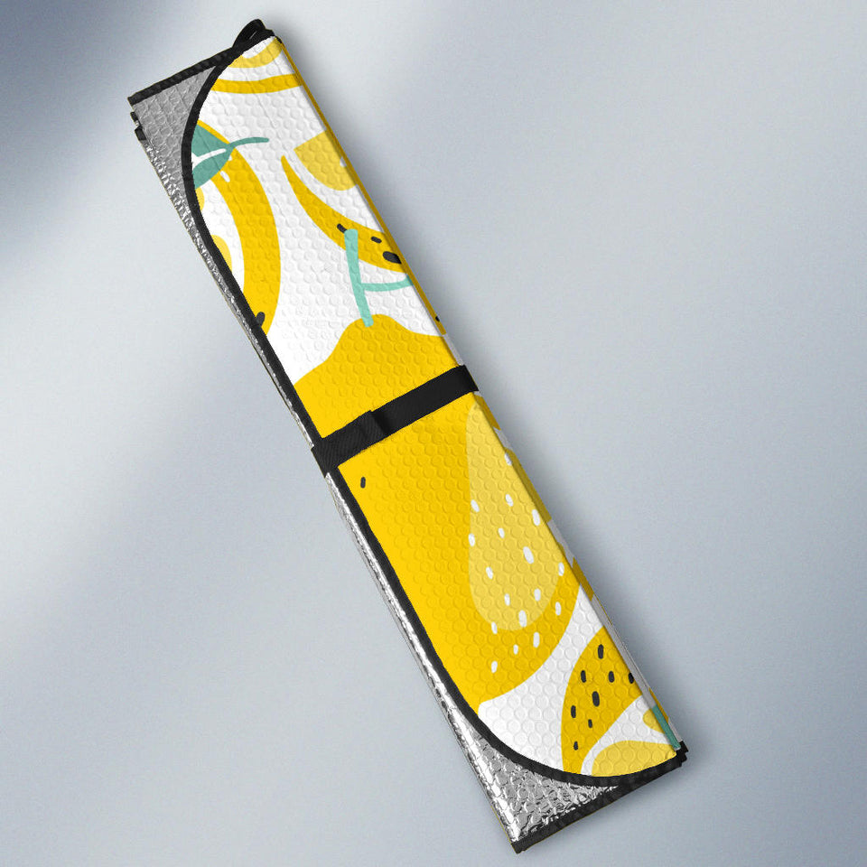 Lemon Design Pattern Car Sun Shade