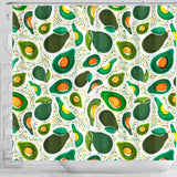 Avocado Design Pattern Shower Curtain Fulfilled In US
