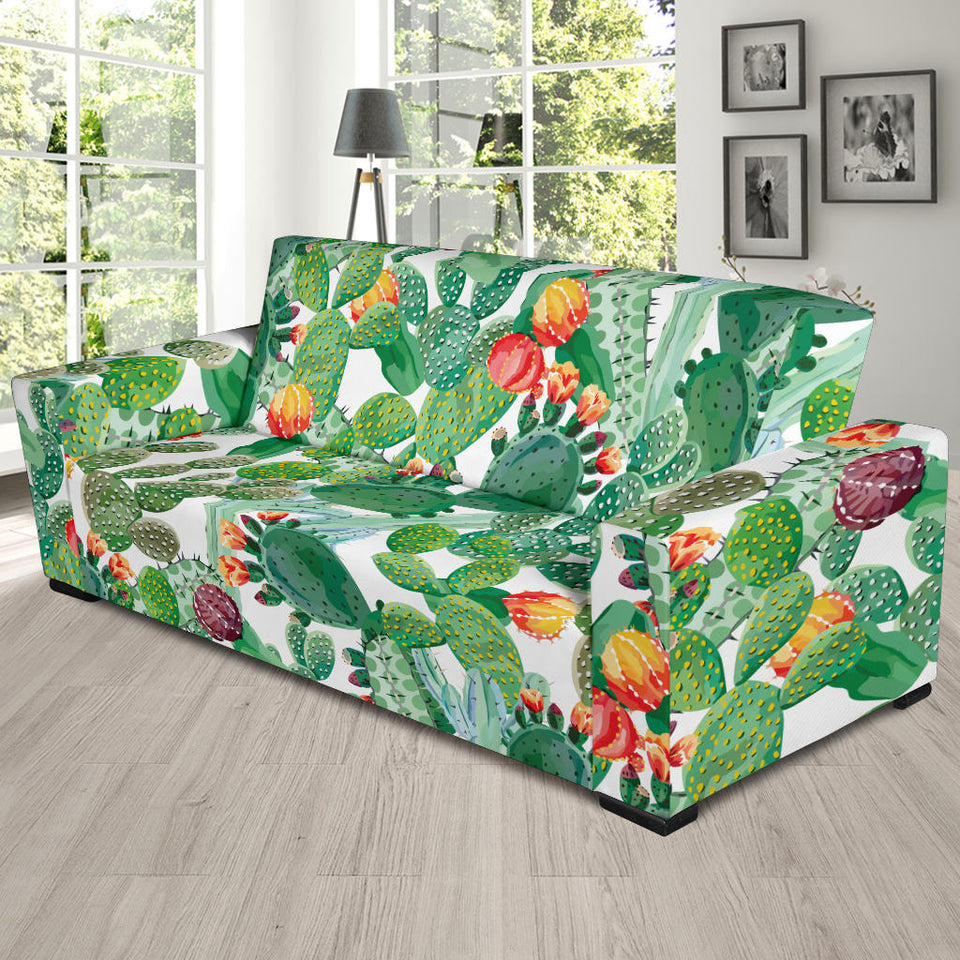 Cactus Design Pattern Copy Sofa Slipcover