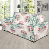 Square Floral Indian Flower Pattern Sofa Slipcover
