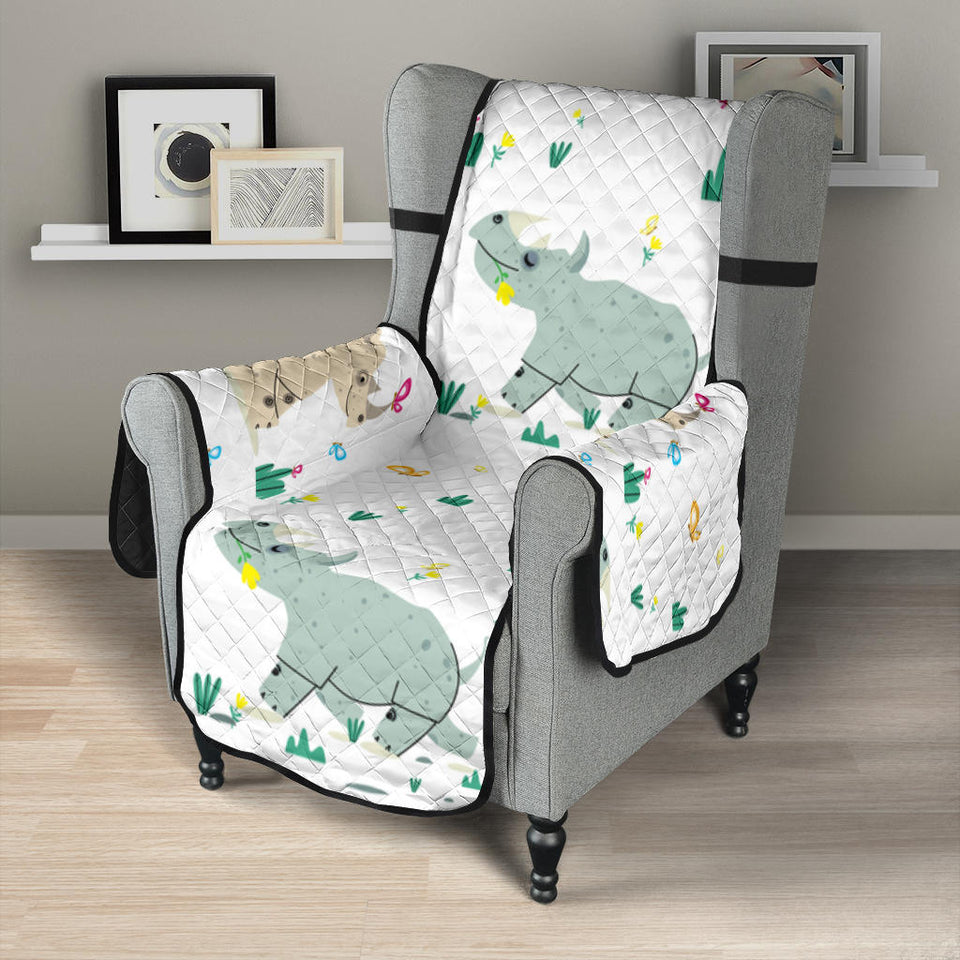 Cute Rhino pattern Chair Cover Protector