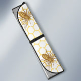 Bee Honeycomb Seamless Design Pattern Car Sun Shade