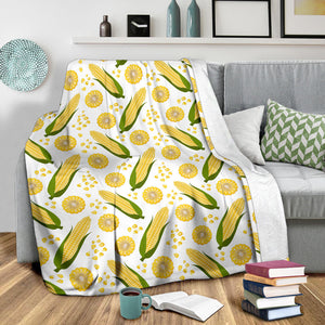 Corn Pattern Print Design 05 Premium Blanket