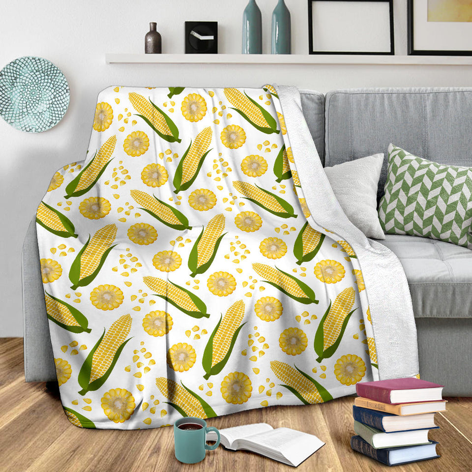 Corn Pattern Print Design 05 Premium Blanket