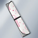 Hand Drawn Ice Cream Pattern Car Sun Shade