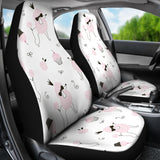 Poodle Dog Rose Cake Pattern  Universal Fit Car Seat Covers